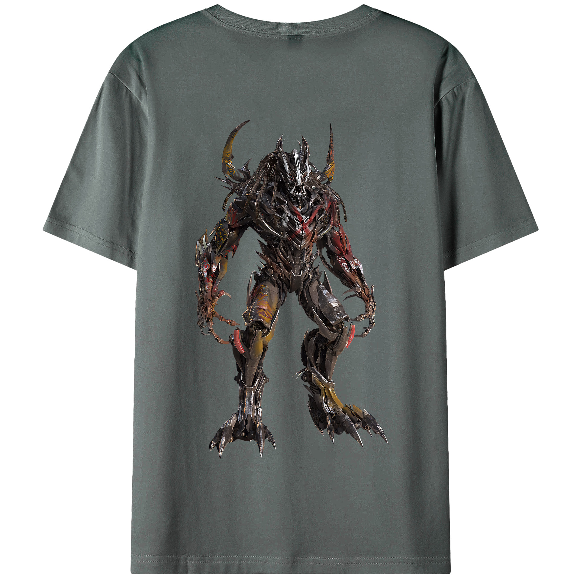 （画像用） Transformers トランスフォーマー 綿100％半袖Tシャツ（背面プリント）